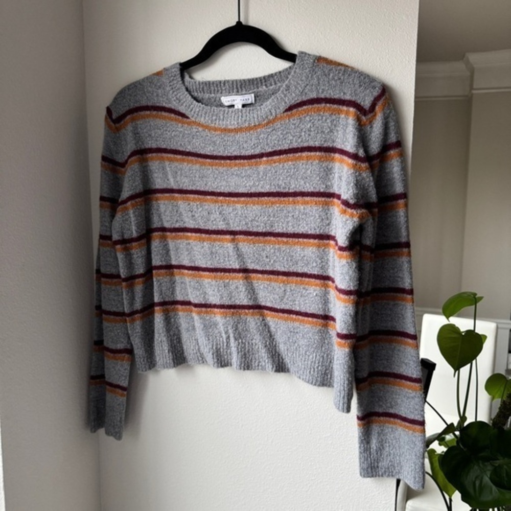 Emory Park Striped Crop Sweater